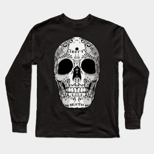 Liberty or Death Skull Halloween Long Sleeve T-Shirt
